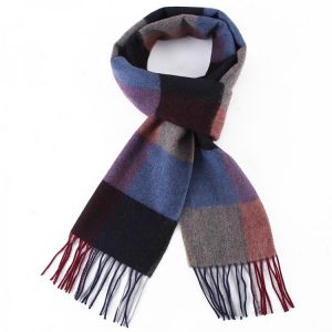New Arrival Wool Scarf 100% Plaid Winter Cashmere Wool Scarfs Unisex Luxury Thick Fashion Winter Warm Long Soft Male Scarves