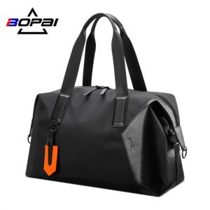 BOPAI Men Fashion Handbag Waterproof Suit Storage Duffel Bag Large Capacity Hanging Suitcase With Shoulder Strap Multiple Pocket