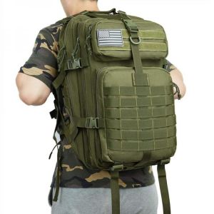 Large Backpack 50L Capacity Men Army Military Tactical Waterproof Outdoor Sport Hiking Camping Travel 3D Rucksack Bags For Men