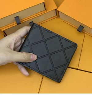 New fashion printing wallet, plaid wallet, luxury men's wallet. Free gift box  Q1