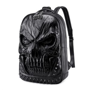 Men's Backpack Men Women Thick Leather Backpacks For Teenagers Luxury Designer Casual Large Capacity Laptop Bag Male Travel B