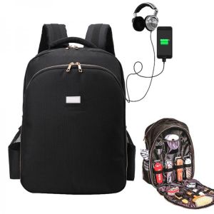 Barber backpack hair stylist travel hairdressing tool bag with USB multi-function haircut organizer haircut storage case