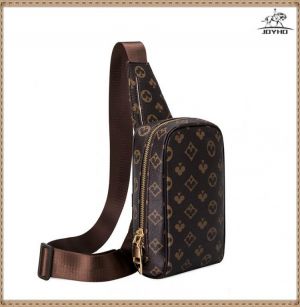 Luxury men women check pattern Sling Bags chest bag Leather Sports Crossbody Shoulder Bag male breast bag Messenger Chest Pack