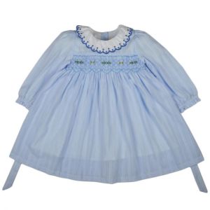 Autumn Long Sleeve Smocked Dress For 2 3 4 5 6 7 Years Old Girl 2021 Kids Beautiful Vintage Elegant Cotton Dresses Vestidos
