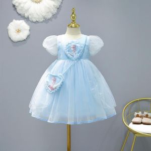 Girls Dress Kids Clothes Princess Costume Elsa Frozen Snow Queen Summer 4-13 Years Party Dresses For Girl Children's Clothing