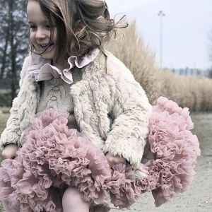 1-10Y Girls Tutu Skirt Ballerina Pettiskirt Layer Fluffy Children Ballet Skirts For Party Dance Princess Girl Tulle Miniskirt