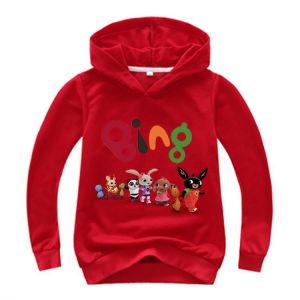 2-16 Fashion GB Bing Rabbit Clothes Baby Boys Long Sleeve Shirt Girls Sweatshirts Kids Hoodies Cute Rabbits Print Children Coat