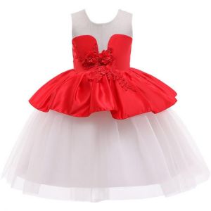 Kids Dress for Girls Summer Dresses for Party and Wedding Christmas Clothing Princess Flower Tutu Dress Children Prom Ball Gown