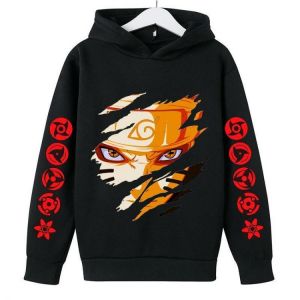 2022 Narutos Akatsuki Sweatshirt Anime Clothing Boy Hoodies Autumn Thin Hoodies for Girls Kids Jogging Clothes Hoodies for Teen