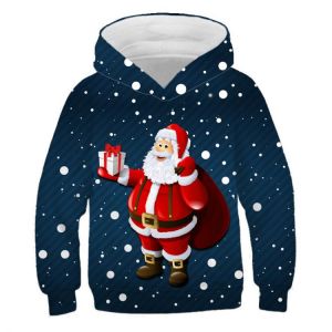 2021 Fashion Christmas Children's Hoodie Christmas Clothes Boys Girls Clothing Sweater Children's Clothing Tops Tee
