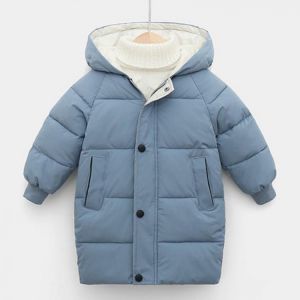 Winter Kids Coats Children Boys Jackets Fashion Thick Long Coats Girls Hooded Coat Snowsuit 3-10Y Teen Children Overcoat Parkas