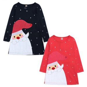 New Arrival Casual Dress Girls Dresses ChristmasChildren's Clothing Kids Long Sleeve Dress Ropa Niña Vestidos Para Niños