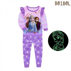Glow In Dark Elsa Anna Children's Pajamas Cartoon Pyjama Girls Pjs Child Sleepwear Clothes For Kids Horse Horn Animal unicorn
