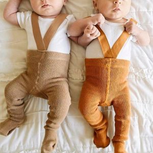 Suspender baby tights for baby boys or girls winter cotton warm suspender straps pantyhose for child girl boy