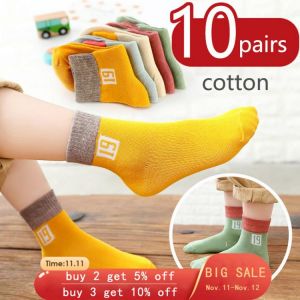 10 Pairs/lot Breathable Cotton Kids Socks Children Ankle Short Sock Cartoon Super Hero for Baby Girls Boys Toddler Autumn Winter