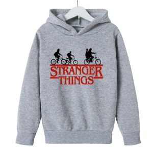 High Quality 4 To 14 Yrs Hoodies Stranger Things Cotton 2d Print Spring Boys And Girls Hoodie Children Clothes Many Colours