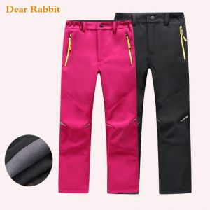 NEW Brand Autumn Winter Children Warm girls leggings Trousers Kids Boys 10 12 years windproof waterproof Sport Pants sweatpants