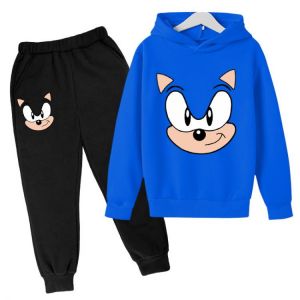 Children's clothing suits autumn boys' clothes Sonic Hoodie + pants children's sweatshirts youth children's cl