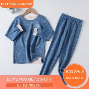 all in one place ילדים ותינוקות Autumn Baby Kids Thermal Underwear Children Clothing Sets Seamless Sleepwear for Boys Girls Pajamas Sets Winter Teens Clothes