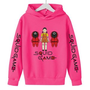Children Hoodies Sweatshirts Squid Game Costume Boys' Baby Clothing Leisure Fashion Clothes Girls Худи Hoodies Clothes 4-