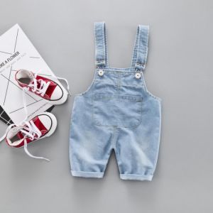 Baby Girl Suspenders Outfit Toddlers Baby Kids Suspender Pants Children Cotton Elastic Denim Pants Overalls Trousers 34