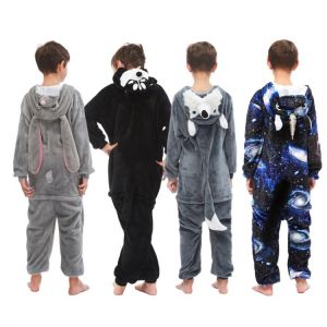 kids pajamas children sleepwear baby pajamas sets boys girls animal pyjama pijama Flannel nightwear clothes kids Onesies