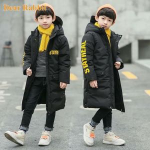 all in one place ילדים ותינוקות -30 degrees High quality Winter Boys Long Coat Clothes overcoat Snowsuit Thick Hooded Parka warm cotton Jacket For Kids clothing