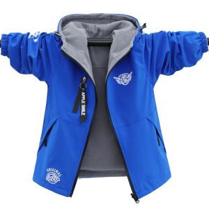 Autumn Children's Clothes Double-sided Wear Jacket Fleece Coat Boy Waterproof Windproof Children Outerwear Sport Jacket For B