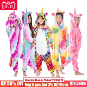 Kids Pajamas Animal Sleepwear Rainbow Unicorn Pijamas Baby Boys Girls Pijamas Suit Children  Pajamas Sets Unicorn