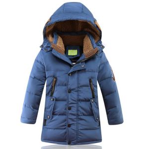 Russia Snowsuit Children Boys Down Jacket Kid Parka Kids Parkas Thicken Warm Outwear Teenager Winter Hooded Down Coat