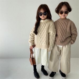 2021 Autumn New Arrival Boys and Girls Fashion Knitted Sweaters Kids Korean Design Sweaters