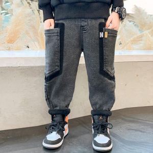 Kid Pants For Boys demin Pant Letters Autumn Kids jeans Pants Casual Kids Clothes  Teenage Boys Clothing For 4 6 8 12 14 Years