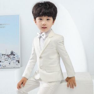 Children Formal Suit Sets Flower Boys Blazer Tuxedo Dress Wedding Baptism Costume Kids Coat Pants Shirt 3Pcs Clothes Outfit,S122