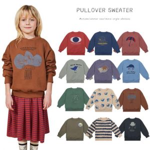 Bobo 2021 Kids Clothes Baby Boys Cartoon Sweaters Winter Clothes for Girls Kids Sweatshirts Long Sleeve O-neck Cute Sweater
