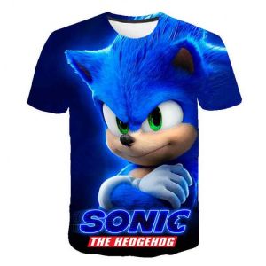 Super Sonic T Shirt For Boys Print Children Boys Harajuku 3D T Shirt Summer Kids Short Sleeve Girls Tshirt Cartoon Baby T-Shirts