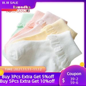 Lawadka 10 Pieces/lot=5Pairs Cotton Kids Socks Fashion Sport Short Socks Baby Girls Socks