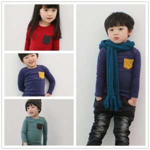 2021 Spring Autumn Boys Girls Cartoon Print T-shirt Baby Kids Long Sleeve Animal Tops Children's Cotton T Shirt for Boys Girl