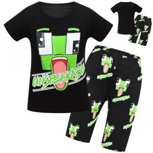 Boys Summer Famous Gamer Unspeakable Prestonplayz Pajamas Sets Kids Girls shorties sportsuits t-shirts + shorts Pyjamas Merch