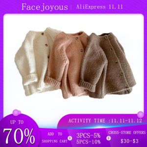 Autumn New Baby Boys Girls Coat Baby Sweater Toddler Knit Cardigans Newborn Knitwear Long-sleeve Cotton Baby Jacket Tops