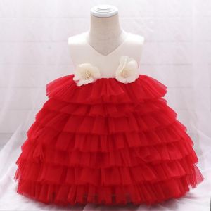 Baby Girl Dress 0-2 Birthday Handmade Dress Girl Party Wedding Dress Tutu Princess Dress Clothes For Newborns Children vestidos