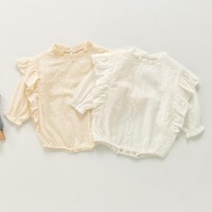 2021Autumn Baby Clothing Newborn Girl Cute Romper Cotton Long Sleeve Jumpsuits Ruffles Rompers Playsuits Ropa Bebe Recien Nacido