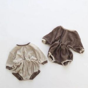 Casual Baby Boys Romper Spring Fall Long Sleeve Knitt Jumpsuit for Toddler Girls Clothing Children One-Piece Clothing 0-24M