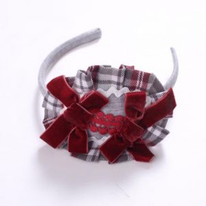 Pettigirl Grid Hair Bands For Girls Child Velvet Bowtie Cute Hairband  Kids Accessories