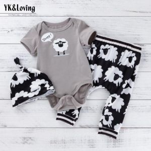 2021 New Boys Girls Suit Baby Long Sleeve Trousers Hat Casual Suit Baby Casual Three Piece Set