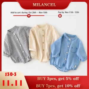 MILANCEL 2021 Baby Clothes Toddler Boys Bodysuits 3 Pattern Infant Girls One Piece Newborn Clothes