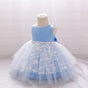 Newborn 1st Birthday Dress For Baby Girl Clothing Beads Princess Dresses Baptism Dress Kids Vestido 1-6 Years Christmas Gifts