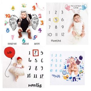 Ins hot ewborn baby Monthly Growth Milestone Background Blanket photo props Cloth for Rug baby boy girls Photography Accessories