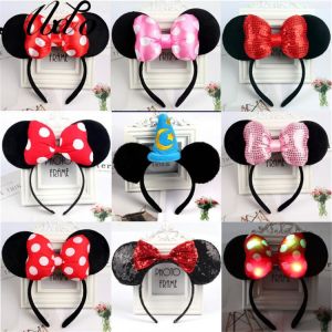 ZAFILLE Girl Hairbands For Children Minnie Hairband Birthday Party Photography Toddler Kids Headband Children Hair Accessories
