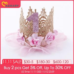 Newborn Infant Baby Girls Birthday Tiaras Flower Lace Princess Headband Cute Girls Birthday Gifts