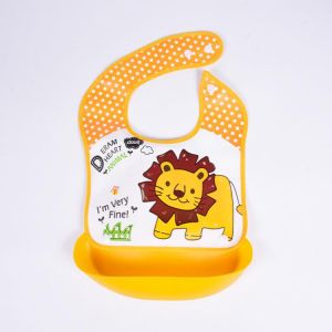 1pcs Orange Bibs Baby Boy Bibs Waterproof Long Sleeve Girl Bibs Kids Burp Cloth Feeding Bib with Pocket Child Apron Smock